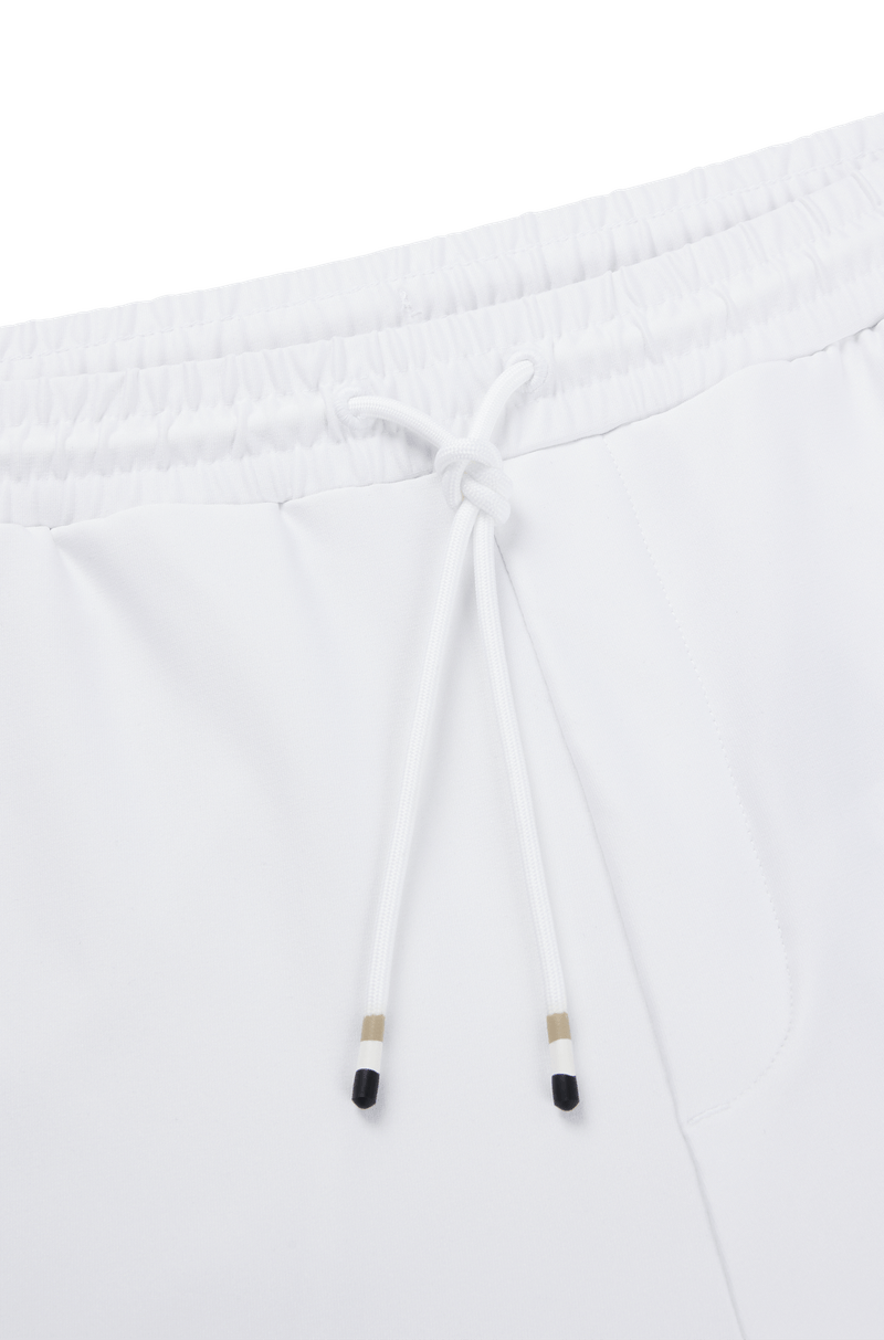 Calça De Moletom Com Fita Contrastante E Marca