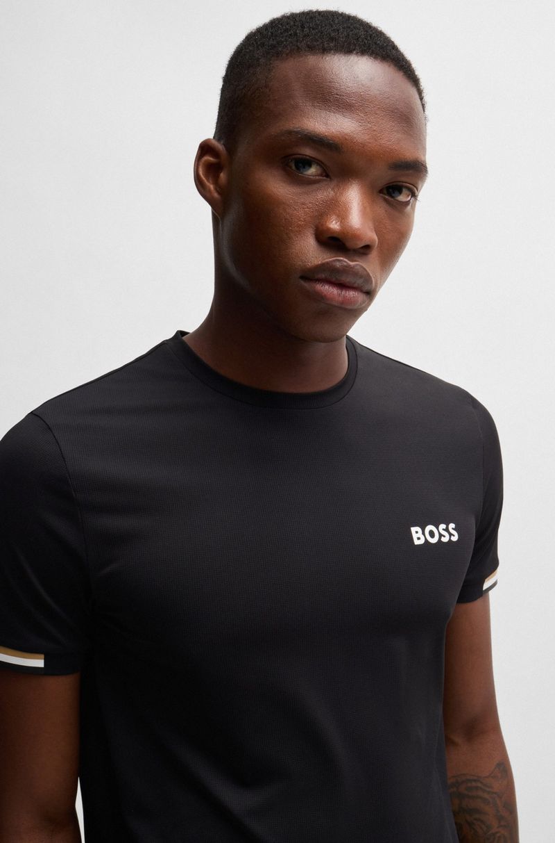 Camiseta Boss X Matteo Berrettini De Tecido Waffle