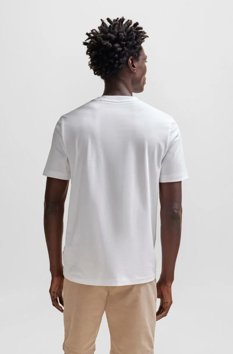 Camiseta De Jersey De Algodão Com Logo
