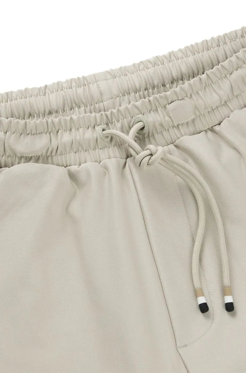 Calça De Moletom Com Fita Contrastante E Marca