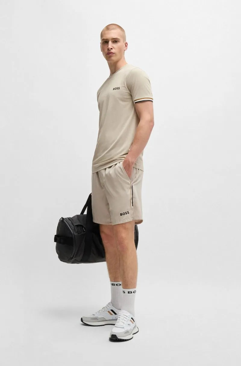 Camiseta Boss X Matteo Berrettini De Tecido Waffle