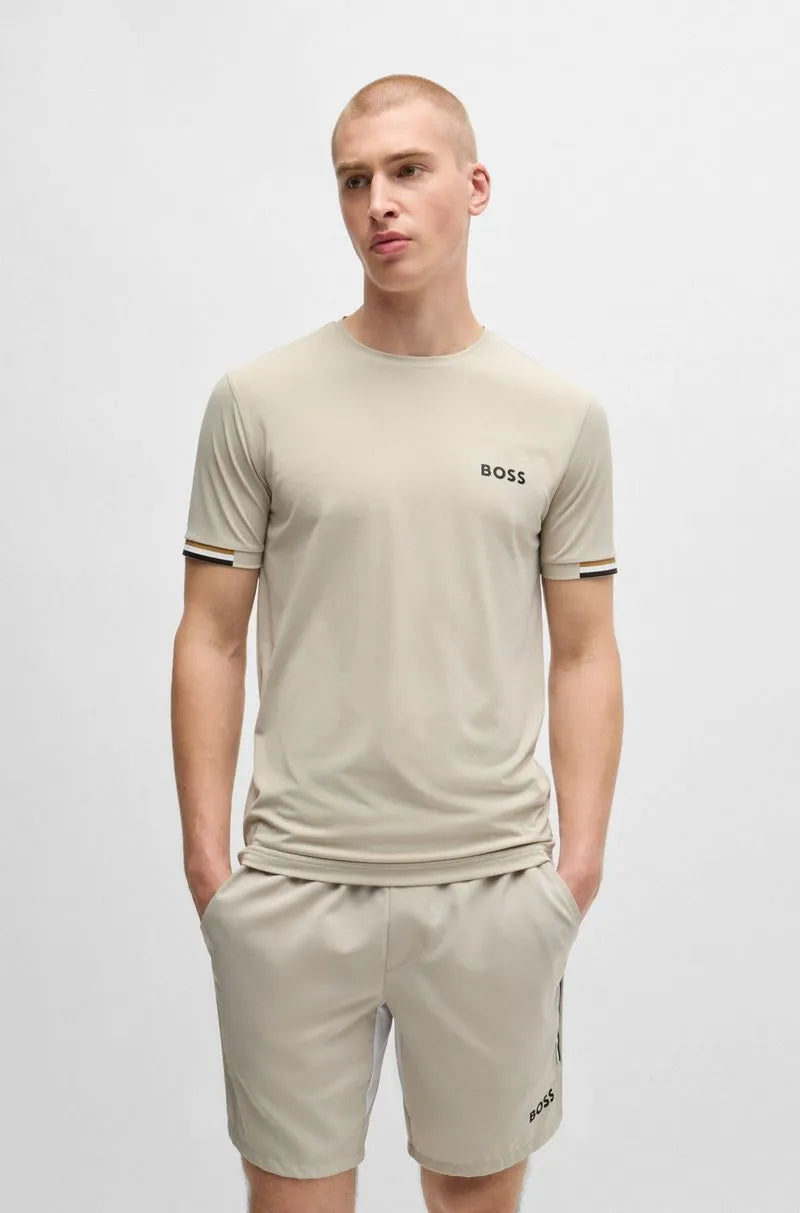 Camiseta Boss X Matteo Berrettini De Tecido Waffle