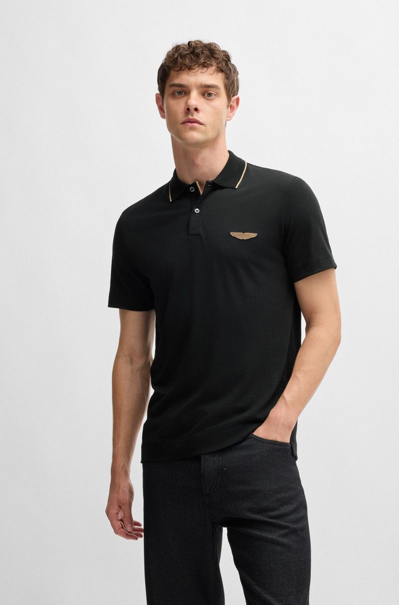Polo Boss X Aston Martin De Lã Merino