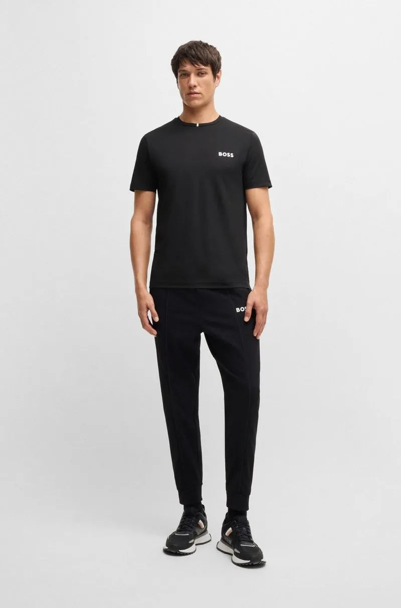 Camiseta Ativa Boss X Matteo Berrettini De Piqué Drenante De Humidade
