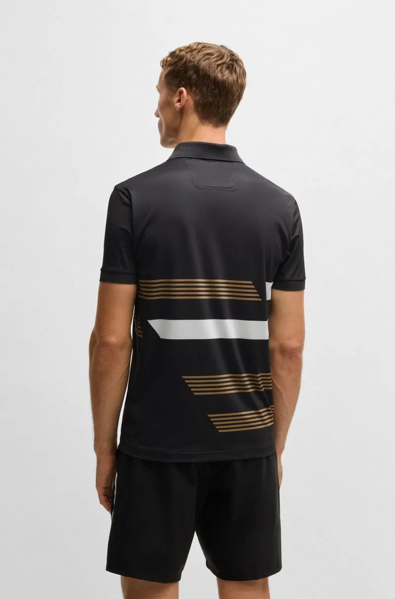 Polo Paddy De Jersey Elástico Com Riscas