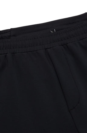 Calças Tracksuit Com Bainha Fechada Em Tecido Stretch Ativo Preta