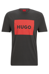 Camiseta Cinza Com Gola Careca Em Jersey De Algodão