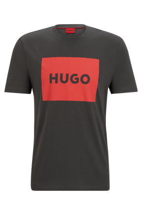 Camiseta Cinza Com Gola Careca Em Jersey De Algodão