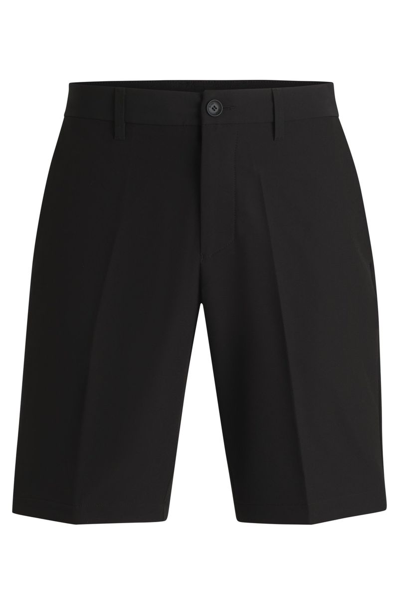 Shorts Slim De Tecido Fácil De Engomar