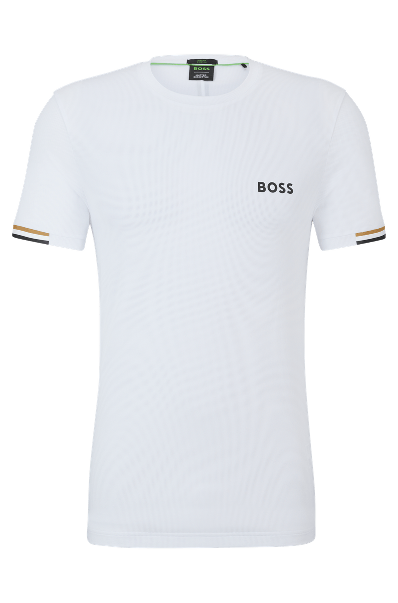 Camiseta Boss X Matteo Berrettini De Tecido Waffle