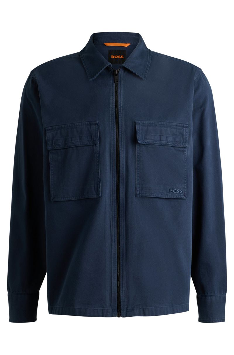 Camisa Oversized Em Sarja De Algodão