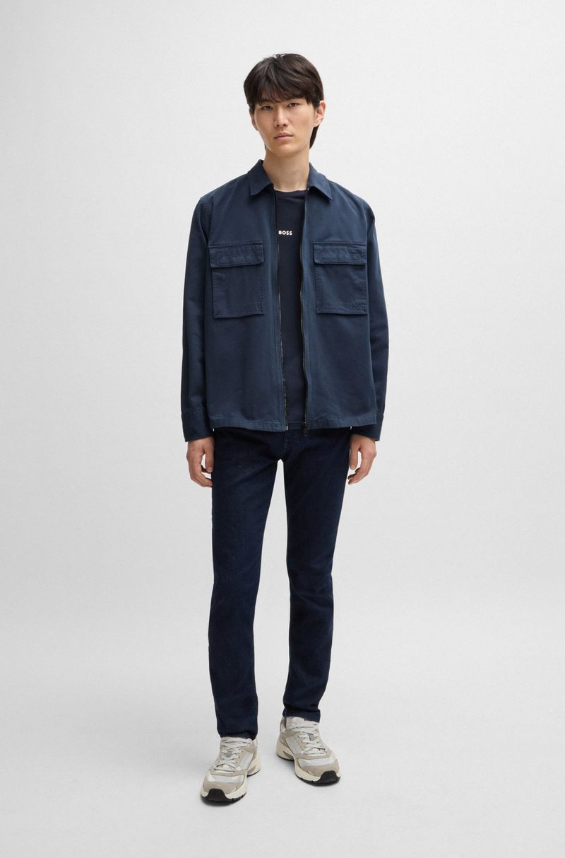 Camisa Oversized Em Sarja De Algodão