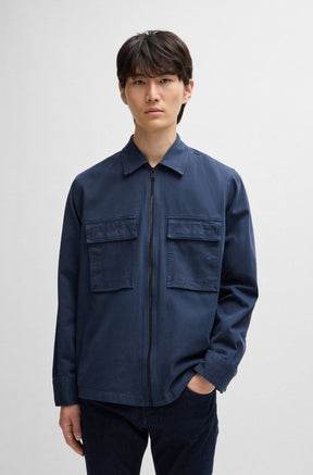 Camisa Oversized Em Sarja De Algodão