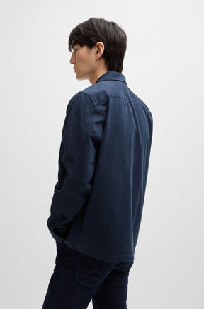 Camisa Oversized Em Sarja De Algodão