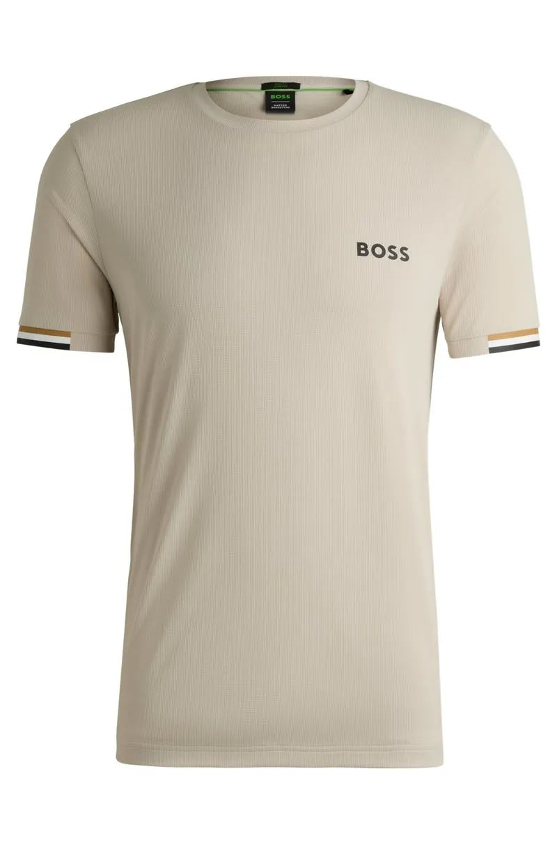 Camiseta Boss X Matteo Berrettini De Tecido Waffle