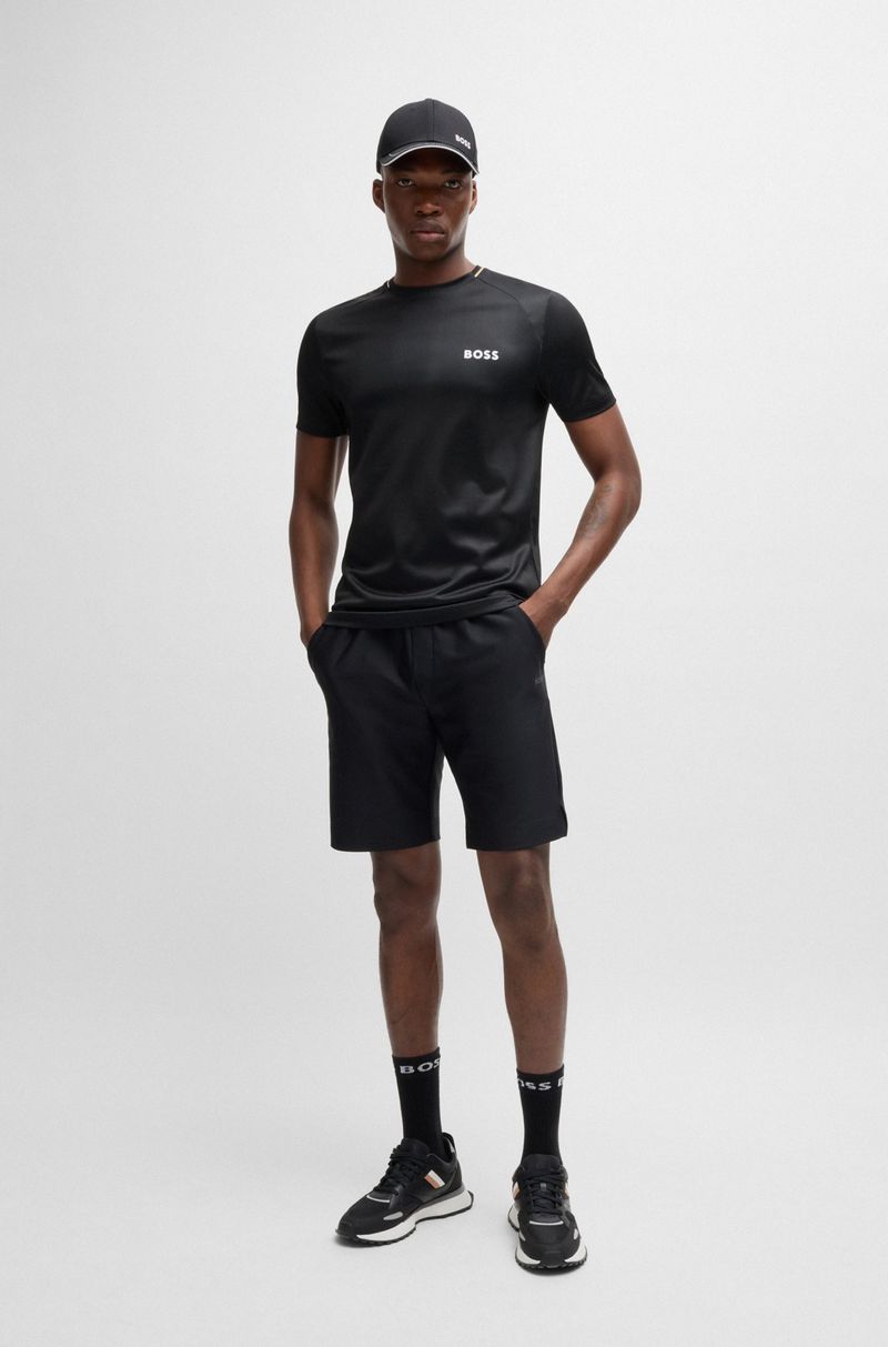 Camiseta Slim Fit Com Tecido Texturizado De Riscas