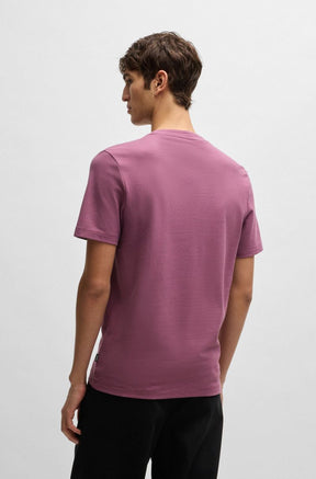 Camiseta Em Algodão Com Padrão Jacquard De Bolhas
