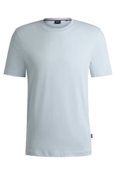 Camiseta De Algodão Jersey Com Logo Em Borracha