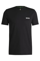 Camiseta Ativa Boss X Matteo Berrettini De Piqué Drenante De Humidade