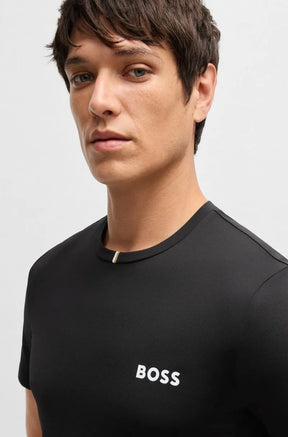 Camiseta Ativa Boss X Matteo Berrettini De Piqué Drenante De Humidade