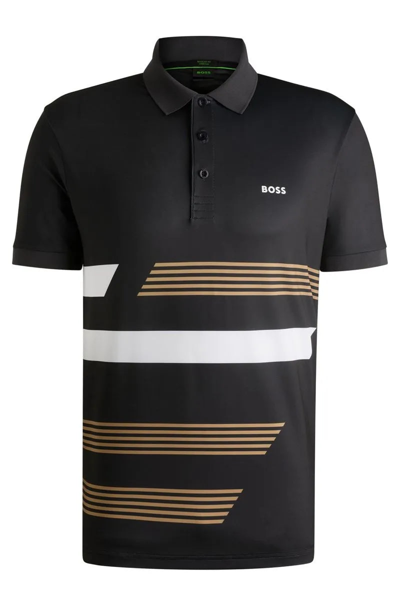Polo Paddy De Jersey Elástico Com Riscas