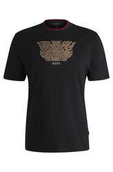 Camiseta Com Bordado Taotie